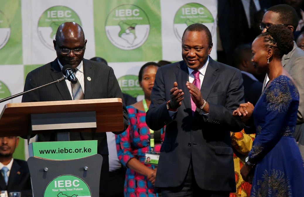 Le president sortant proclame vainqueur au kenya