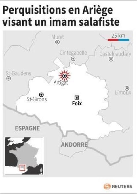 Perquisitions en ariege visant un imam salafiste