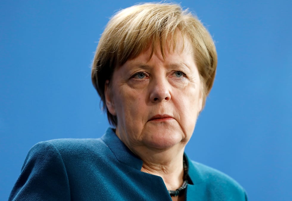 Contredisant trump, merkel estime que l'ei n'a pas ete defait