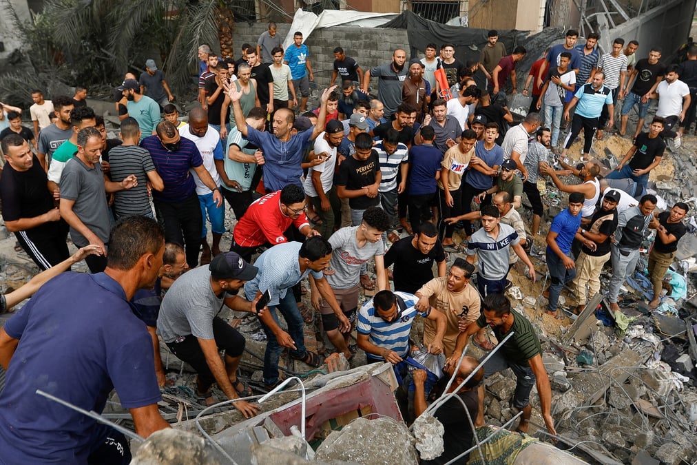 La suite d'une frappe israelienne a gaza