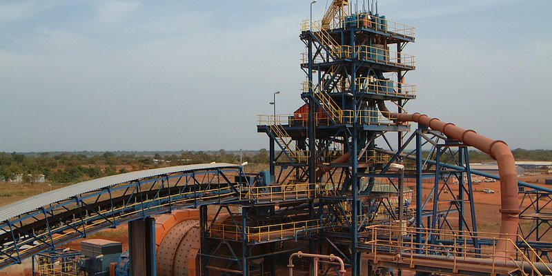 Mine d'or de Morila, au Sud du Mali.