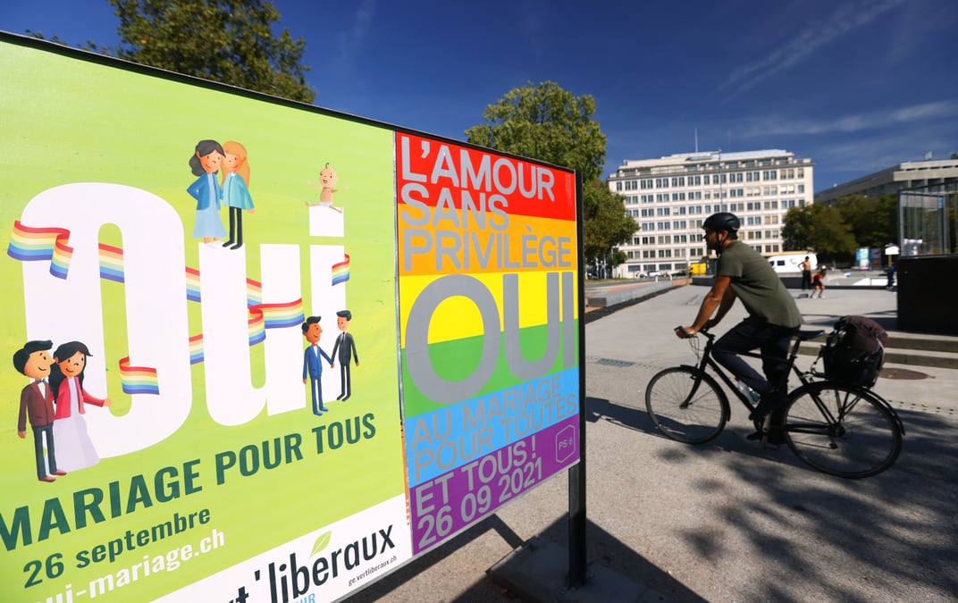 Les suisses se sont prononces en faveur du mariage pour tous