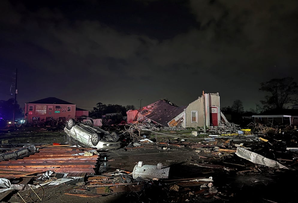 Etats-unis: une tornade frappe la nouvelle-orleans, au moins un mort