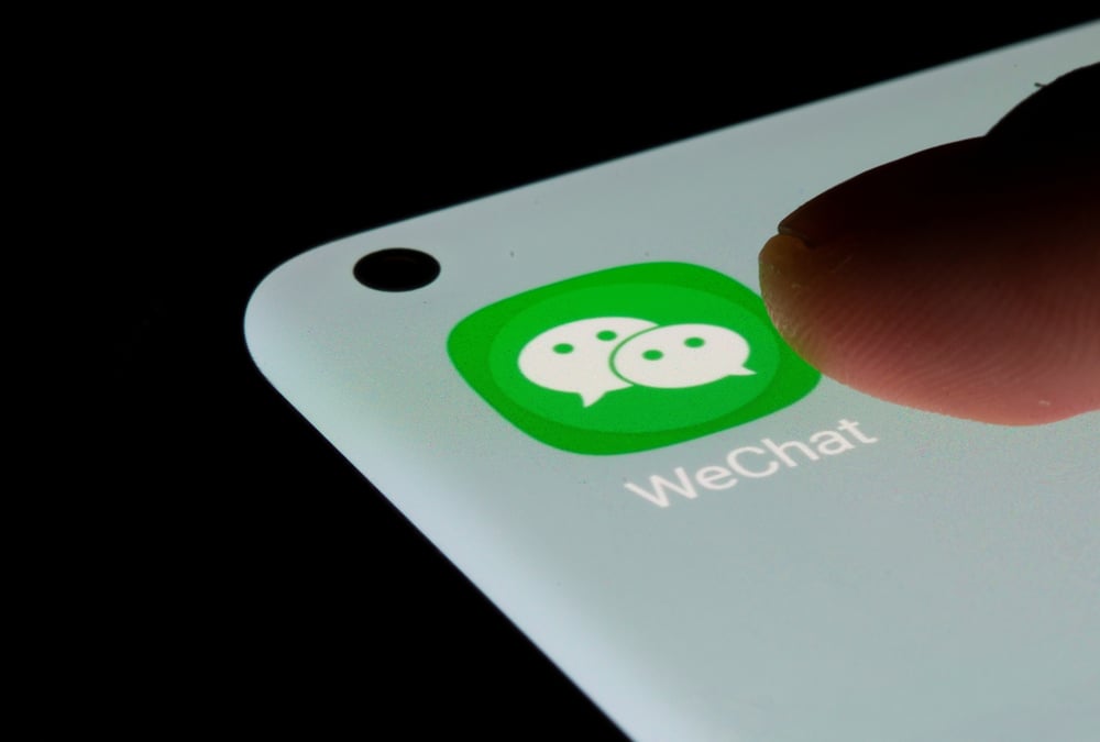 Photo d'archives du logo de wechat