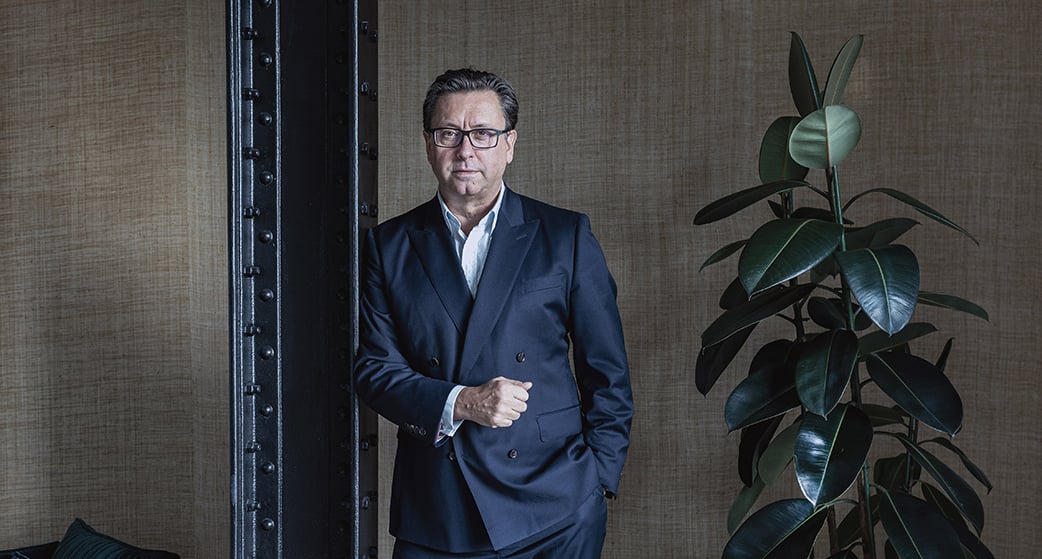 Paul Hudson (PDG de Sanofi) au siège de Sanofi.
