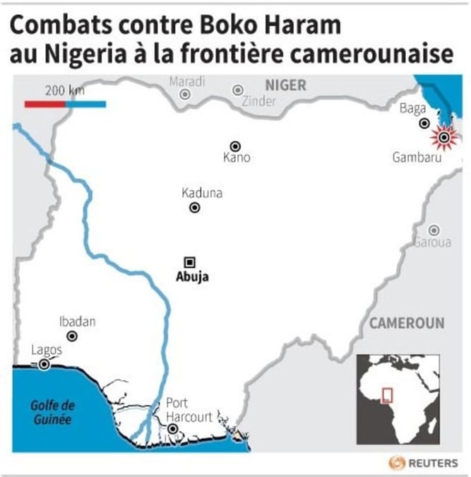 Combats contre boko haram au nigeria a la frontiere camerounaise
