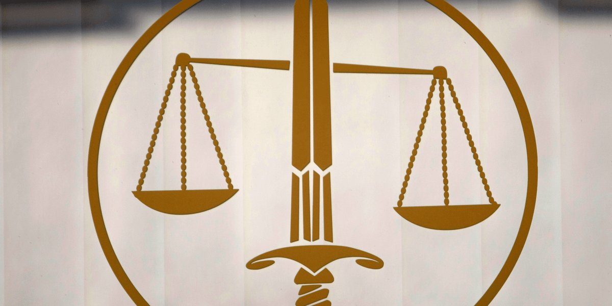 Le symbole de la justice, avec l'epee et la balance