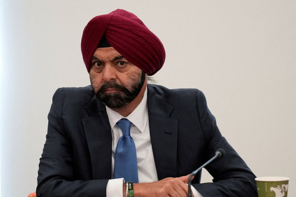 Photo du president de la banque mondiale ajay banga