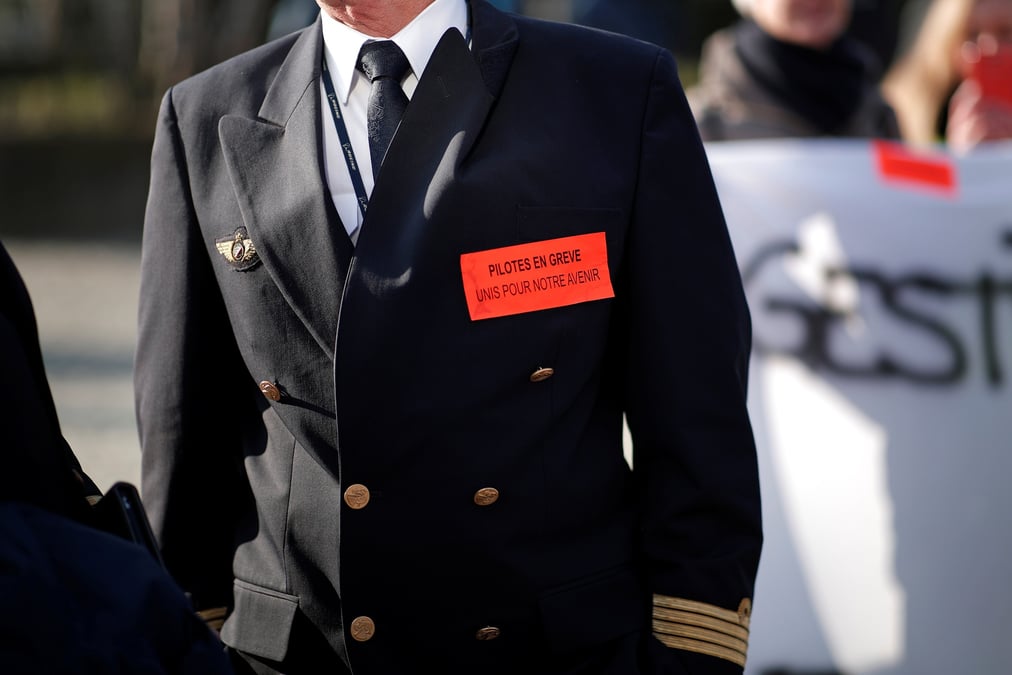 Pilote, grève, Air France,