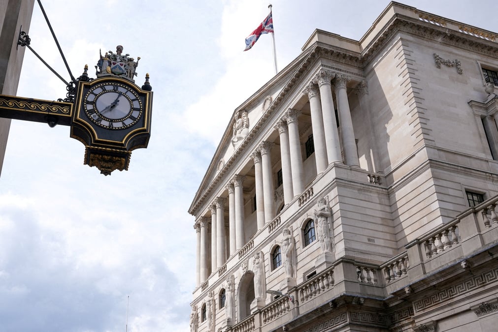 Le batiment de la banque d'angleterre (boe), a londres