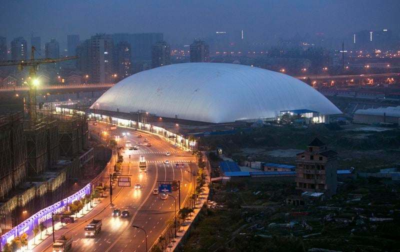 En Chine, un dôme en plastique contre la pollution