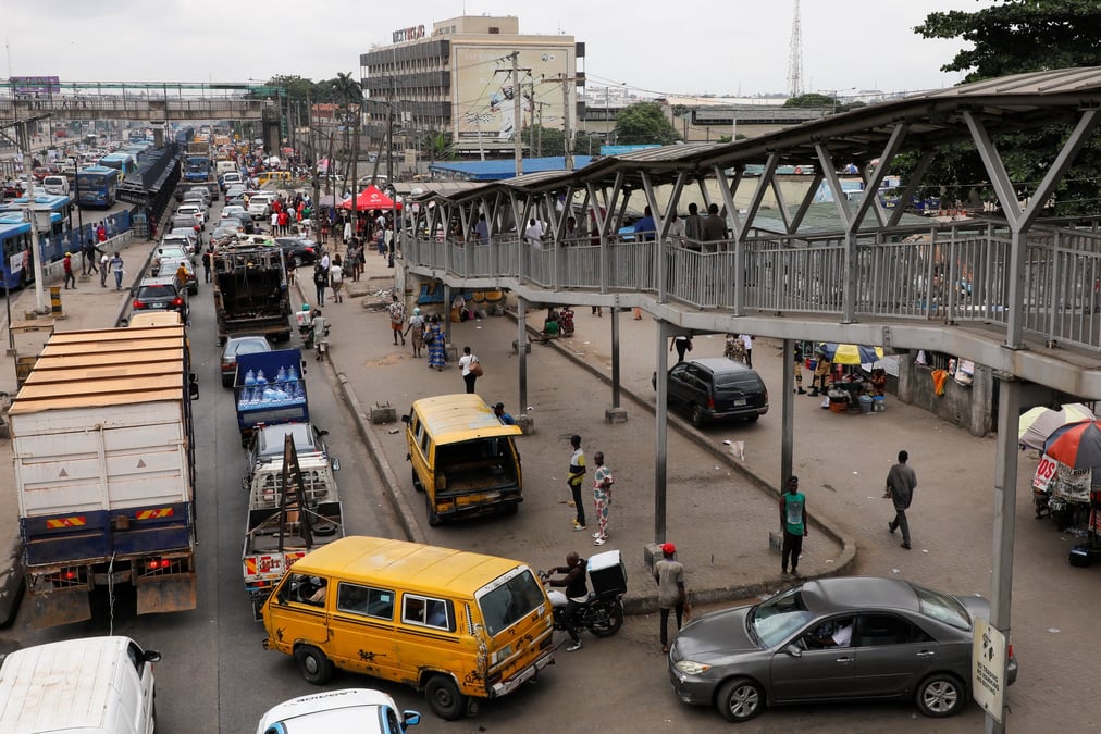 Scene de trafic au nigeria