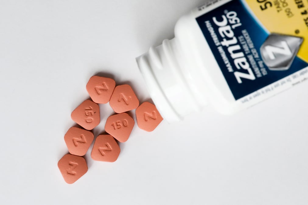 Zantac pilules contre l'acidite gastrique
