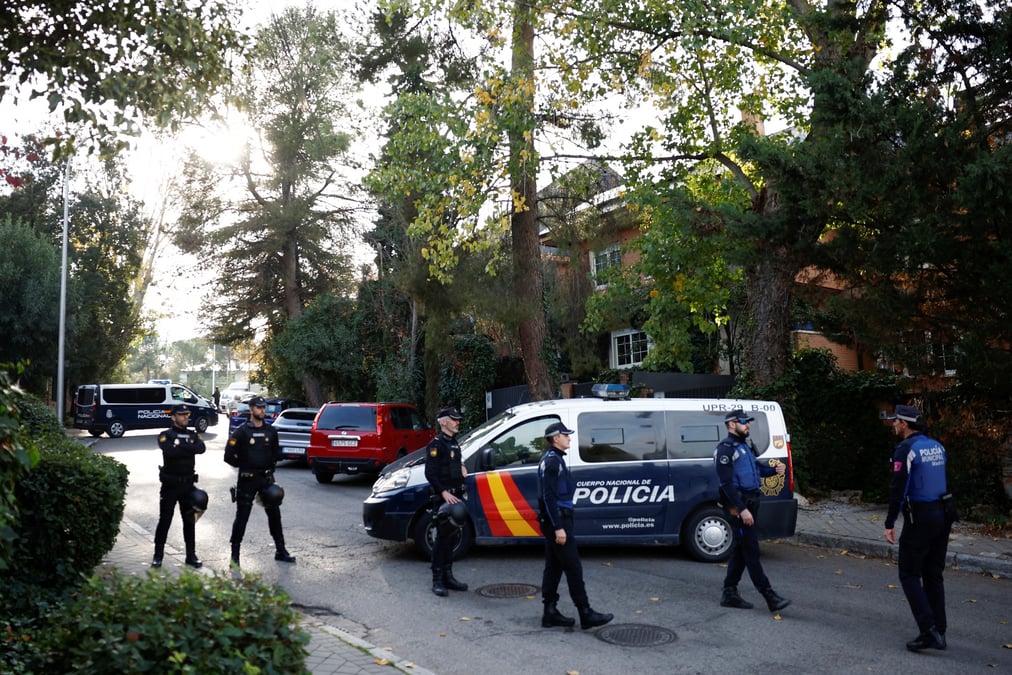 L'exterieur de l'ambassade d'ukraine en espagne