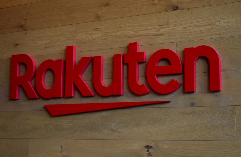 Photo d'archives du logo de rakuten