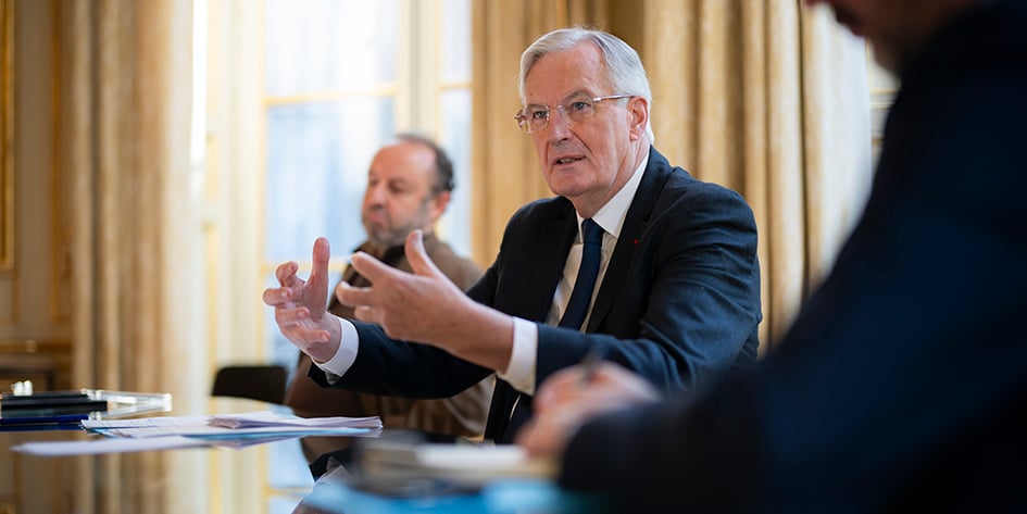 Le Premier ministre, Michel Barnier.