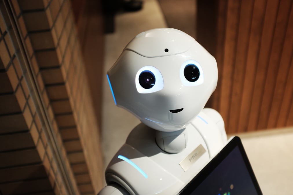Illustration robot humanoïde tech robotique intelligence artificielle