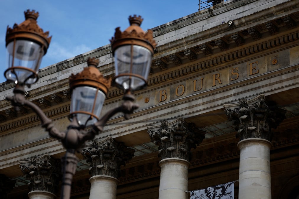Le palais brongniart, ancien siege de la bourse de paris