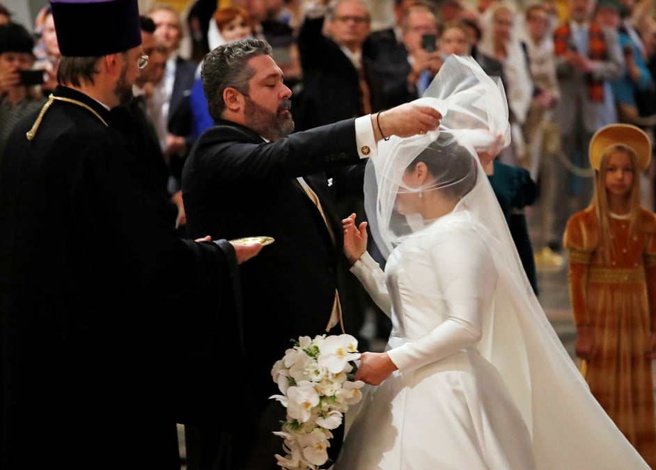 En russie, un mariage royal pour la premiere fois depuis 1917