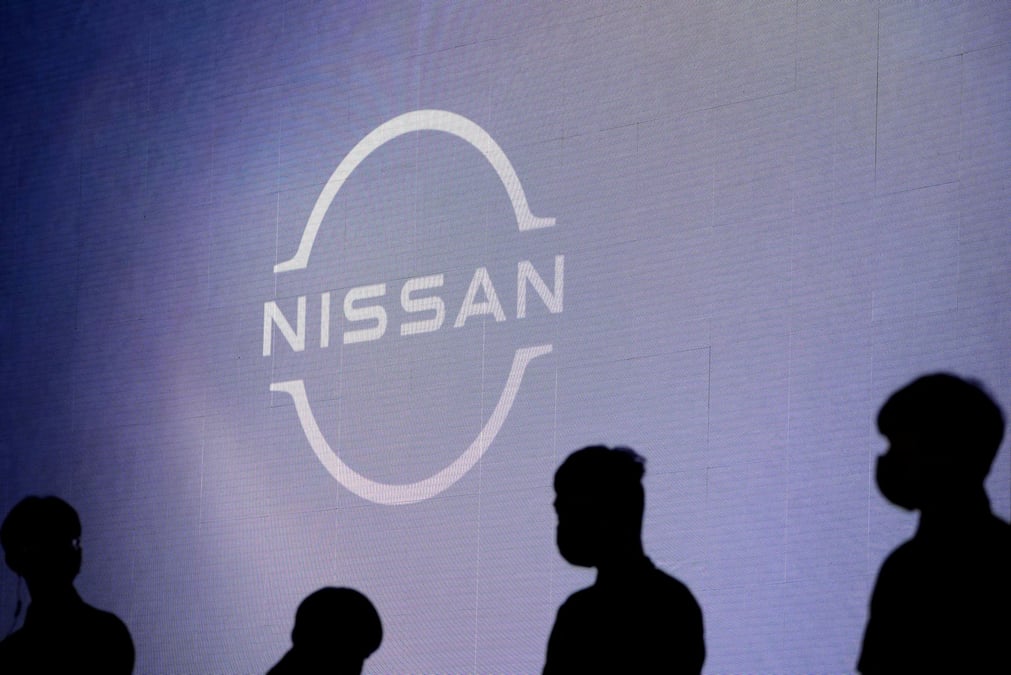 Photo d'archives du logo nissan a shanghai, en chine
