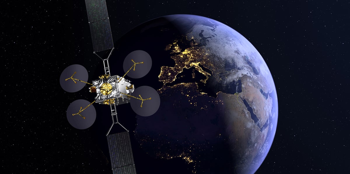 Le satellite Konnect d'Eutelsat, utilisé par Orange.