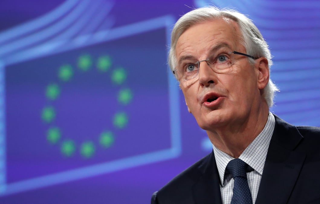 Projet de traite sur le brexit en debut d'annee, dit barnier
