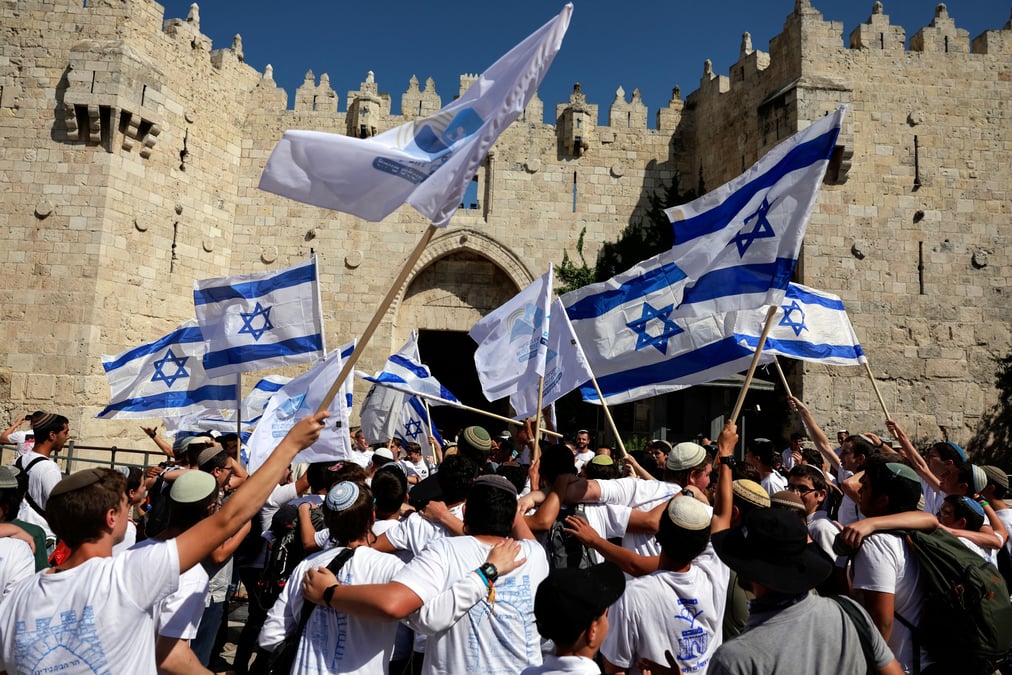 Journee de jerusalem, sur fond de conflit a gaza entre israel et le hamas, a jerusalem