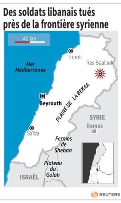Des soldats libanais tues pres de la frontiere syrienne