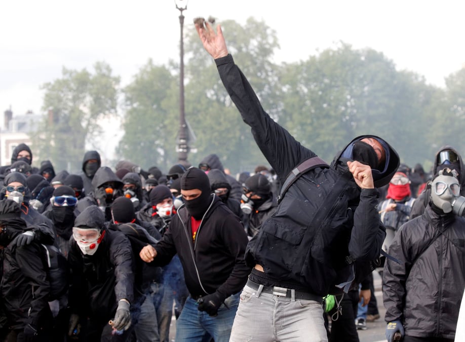 109 gardes a vue apres les violences du 1er-mai a paris