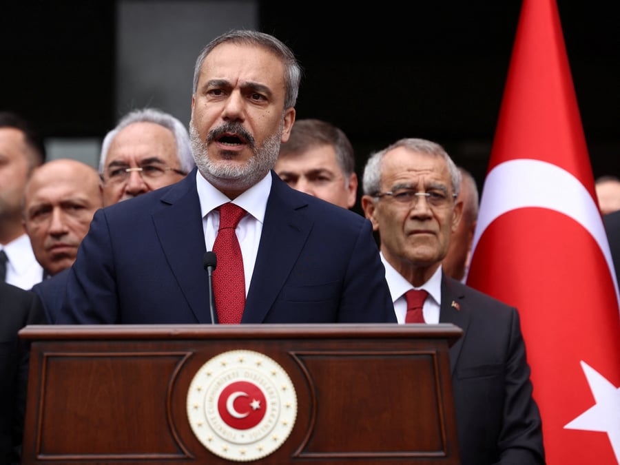Le nouveau ministre turc des affaires etrangeres hakan fidan a ankara, en turquie