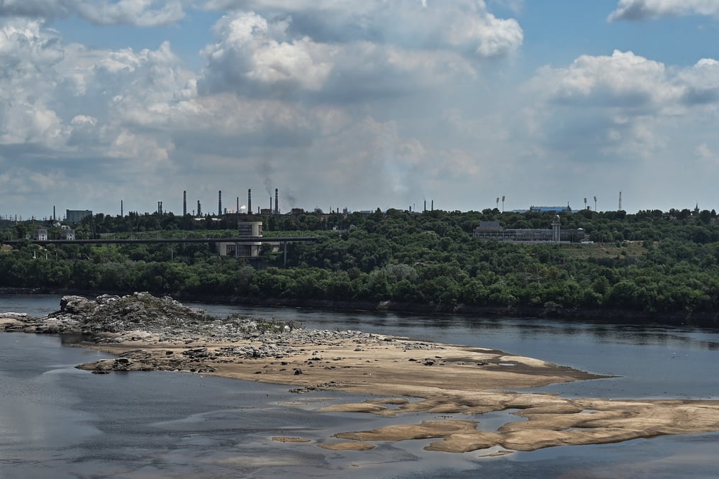 Vue sur le fleuve dnipro