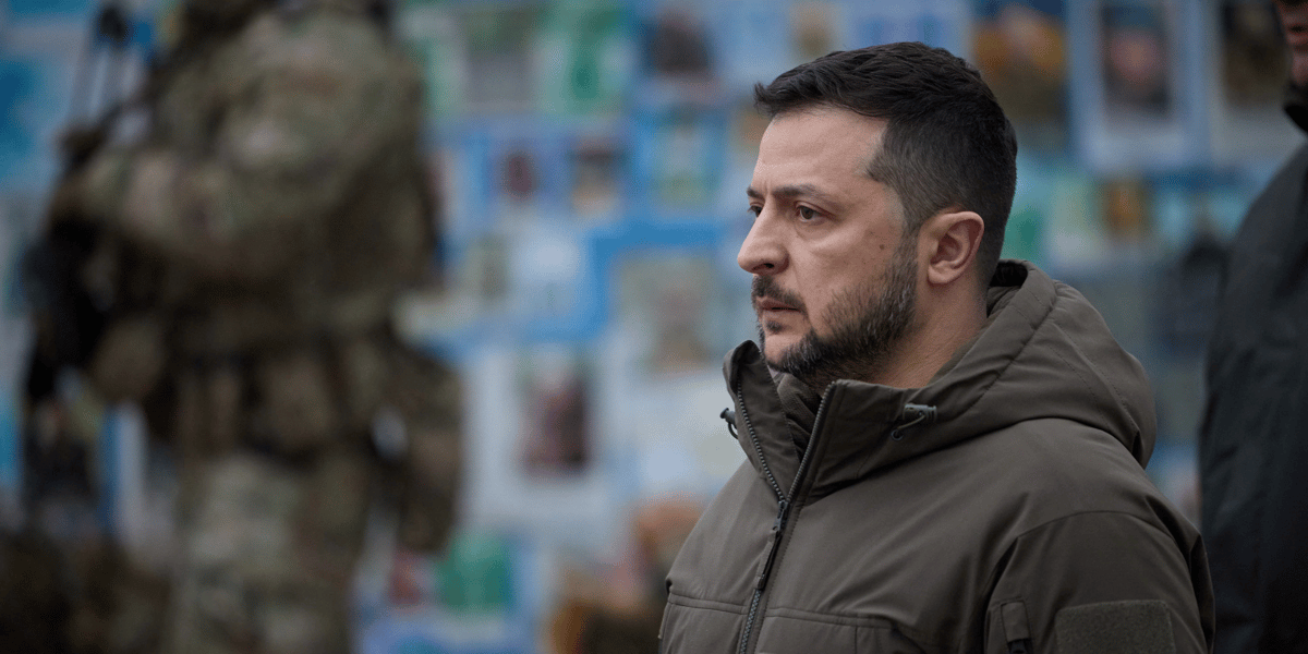 Le président ukrainien Volodymyr Zelensky.