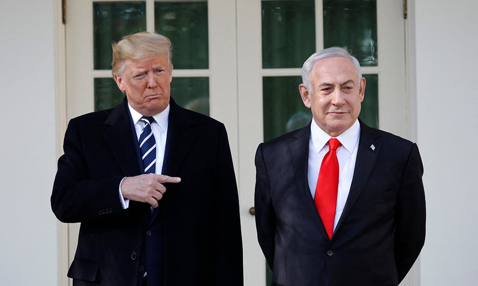 Le président Donald Trump et le Premier ministre israélien Benjamin Netanyahu se sont rencontrés dans le bureau ovale de la Maison Blanche à Washington, ce vendredi.