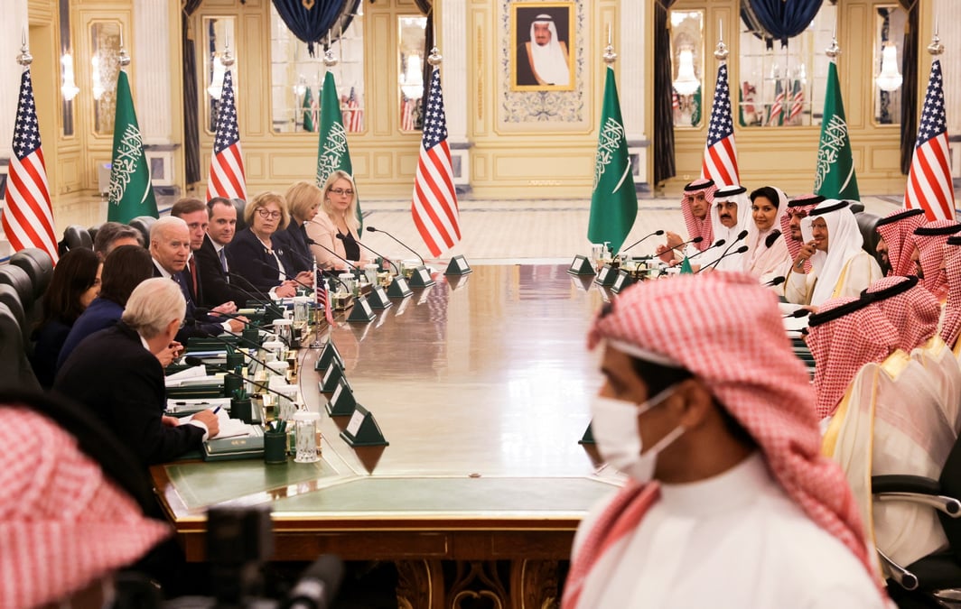 Les etats-unis et l'arabie saoudite s'accordent pour empecher l'iran de se doter d'armes nucleaires, montre une declaration
