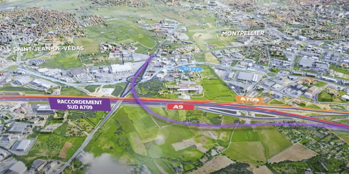 Le futur contournement ouest de Montpellier (COM) est une infrastructure routière de 2x2 voies de 6,2 km devant relier, à horizon 2029-2030, les autoroutes A750 et A709 entre Juvignac et Saint-Jean-de-Védas.