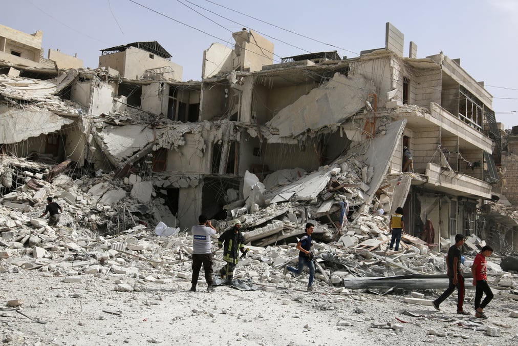 Bombardements intenses a alep sur les quartiers rebelles