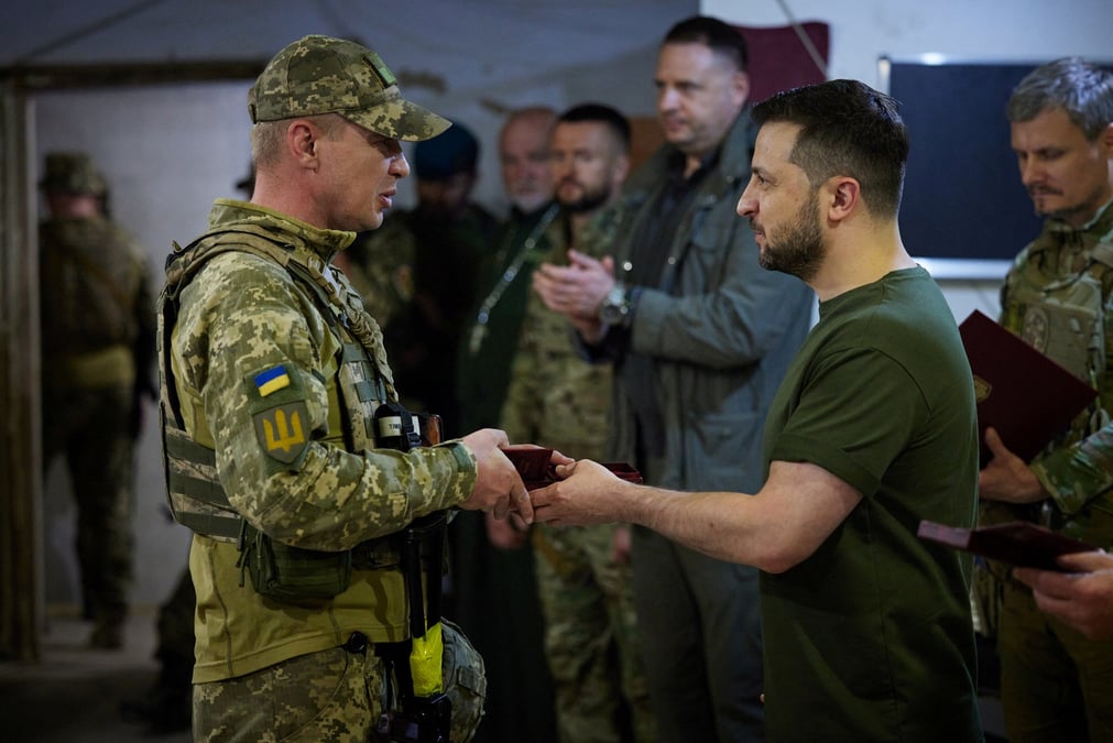 Ukraine: le president zelensky s'est rendu a mykolaiv