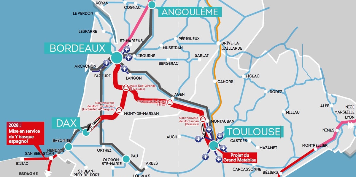 GPSO Bordeaux Toulouse Dax LGV