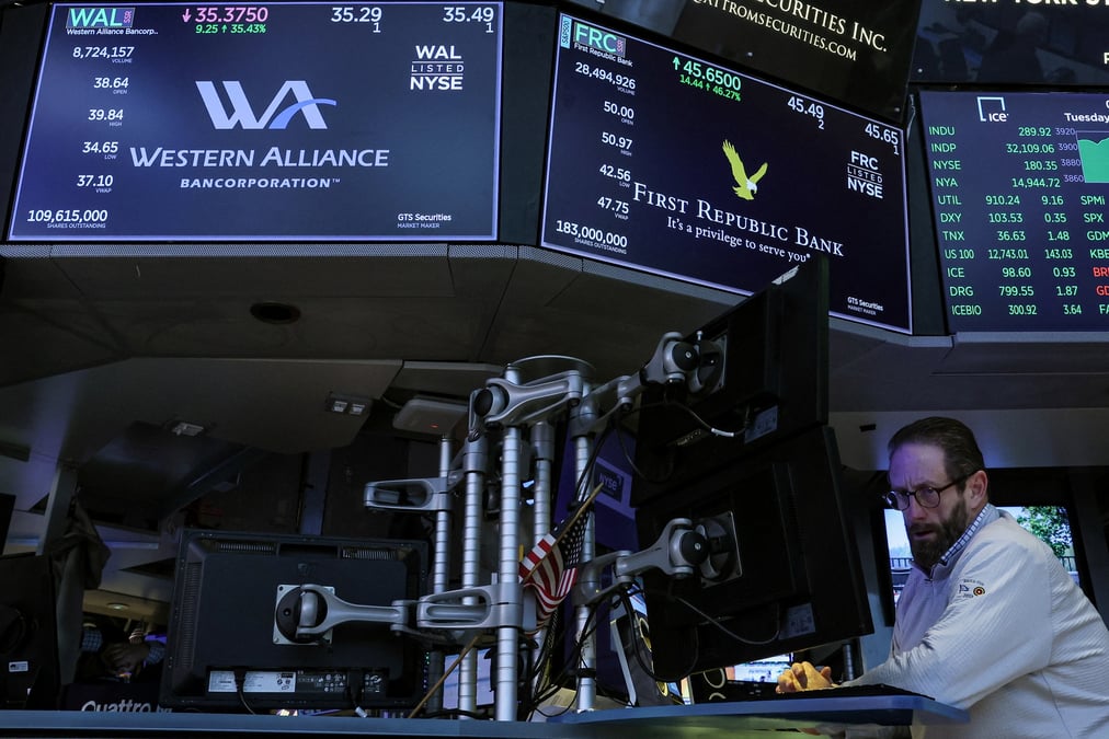 Un trader a wall street