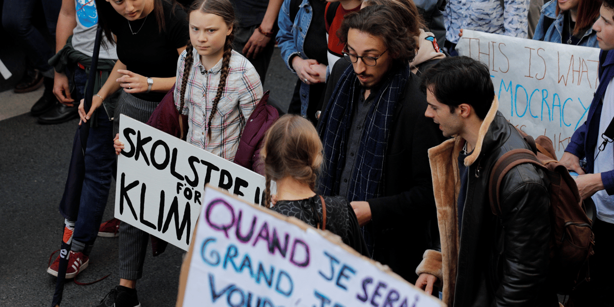 Greta thunberg porte a paris la greve des etudiants pour le climat