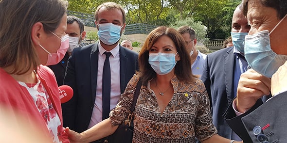 Anne Hidalgo à Montpellier, pour les journées parlementaires du PS les 6,7 et 8 sept 2021