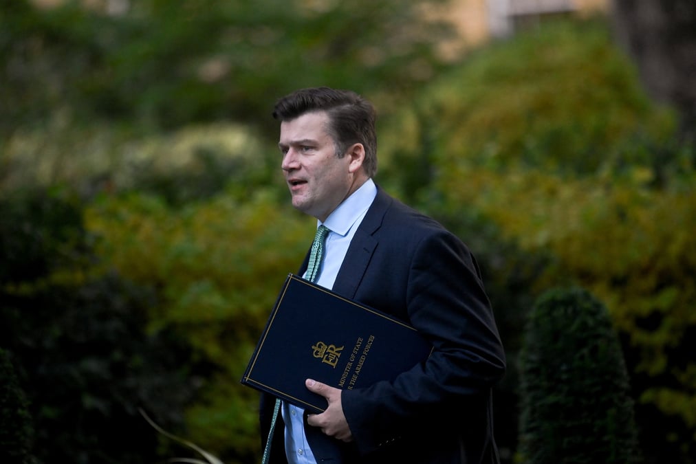 Le ministre britannique des forces armees et des anciens combattants, james heappey