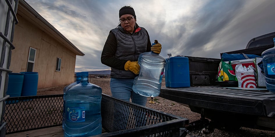 L’absence d’eau courante est un souci quotidien pour les Navajos.
