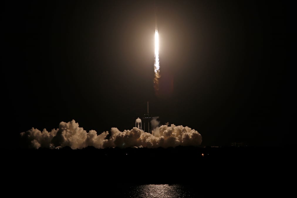 Les astronautes de "crew dragon" sont entres dans la station spatiale internationale