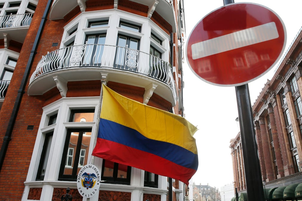L'ambassade colombienne, a londres