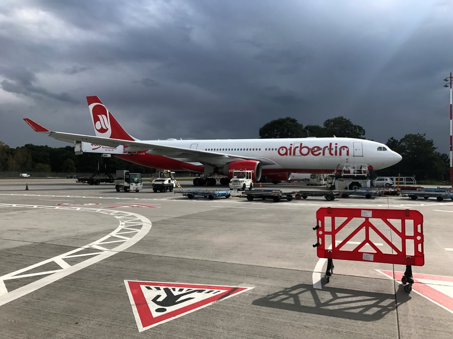 Air berlin: environ 1.400 personnes menacees de licenciement, selon des syndicats