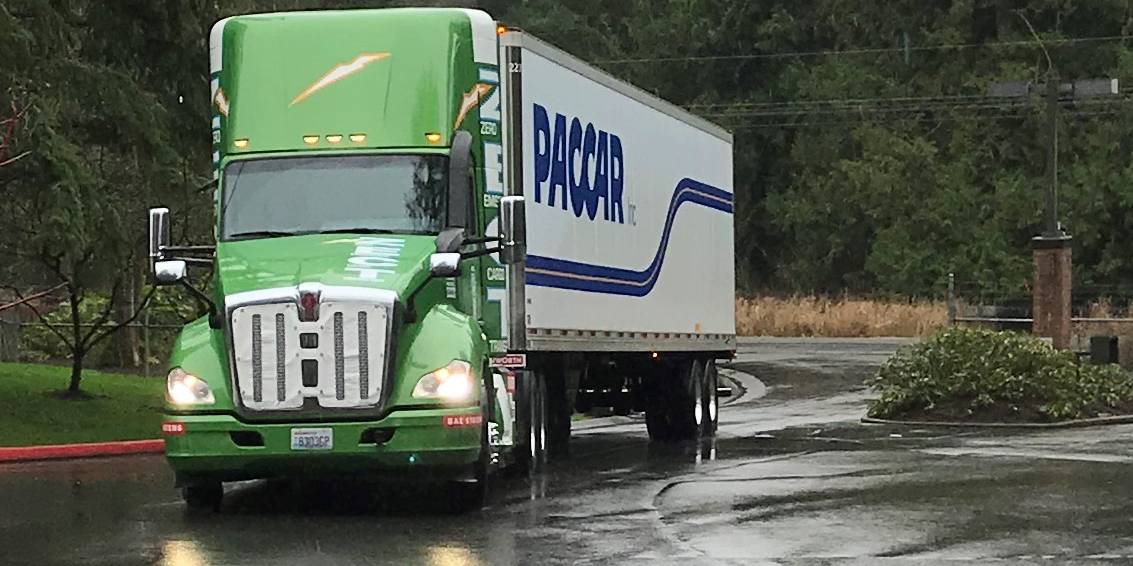 Camion, Kenworth, T680,  zéro émission polluante, pile à hydrogène, Consumer Electronics Show, CES Las Vegas 2018, automobile, truck, moteur,