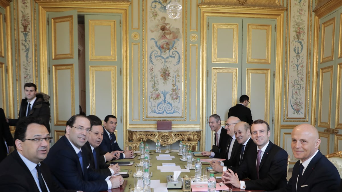 Chahed Macron Paris Tunisie France