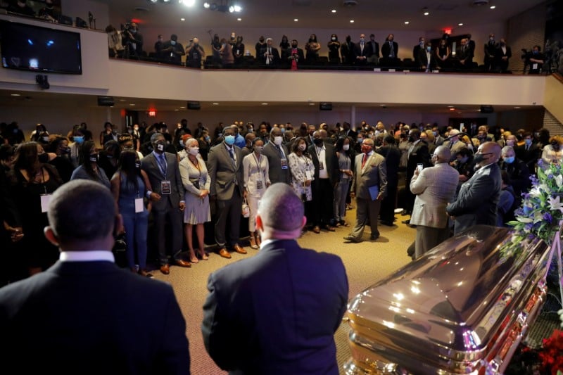 Ceremonies a minneapolis et new york en hommage a george floyd
