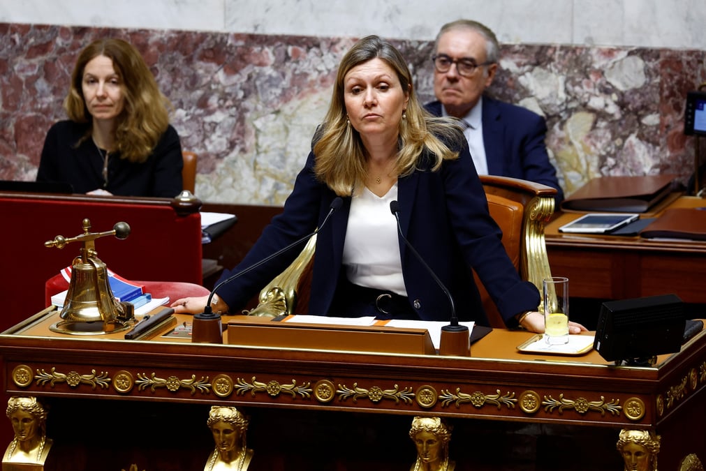 Yael braun-pivet, president de l'assemblee nationale, a paris, en france
